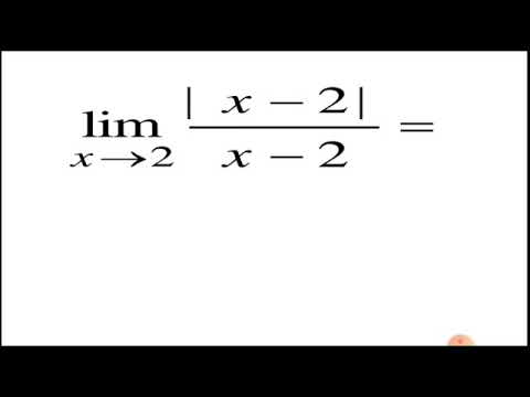 Limit modulus x tends to 2