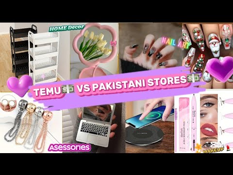 TEMU Home Decor afordable shopping haul🛍||TEMU Prices VS Other Pakistani online store Prices💵🎀#video