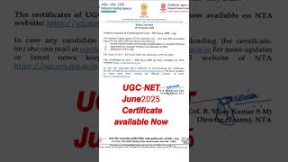𝙐𝙂𝘾-𝙉𝙀𝙏 𝙅𝙐𝙉𝙀-2025 𝘾𝙚𝙧𝙩𝙞𝙛𝙞𝙘𝙖𝙩𝙚 𝙖𝙫𝙖𝙞𝙡𝙖𝙗𝙡𝙚 𝙉𝙤𝙬#ugcnetjune2025 .