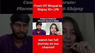 Shipsy Hiring Process & Interview Tips! VIT Bhopal to Shipsy #CampusToCorporate #logicnlearn