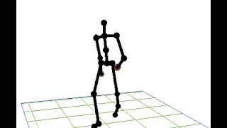 Human motion patterns learnt with conceptor-controlled neural network
