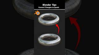Noob vs pro Artist: Convert Tris To Quads with One Click #blender3d #blendertutorial #shorts