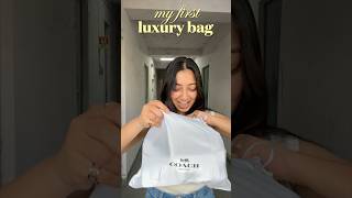 unboxing my FIRST LUXURY BAG!!👜😍 #shorts #trending