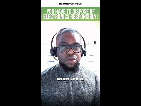 You Have To Dispose Of Electronics Responsibly #Shorts