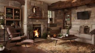 🎵 Soft Vibes – Snowy Day Lofi | Cozy Fireplace Reading Music | 23-Minute Focus Mix