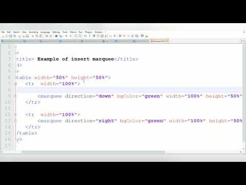 how to insert  a marquee using html     marquee को कैसे insert किया जाता है