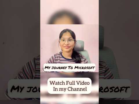 How I Got into Microsoft #telugu #microsoft #softwareengineer #telugushorts #youtubeshorts #code