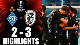 ディナモ・キーウ vs PAOK 2-3 ハイライト | UEFAヨーロッパリーグ 2026/27 予選