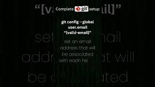 GIT GITHUB email setup #git #github