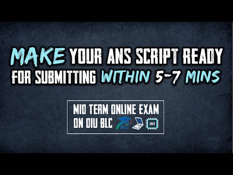 How to scan your hand written ans and make Ans Script ready for submitting | DIU BLC Online Exam