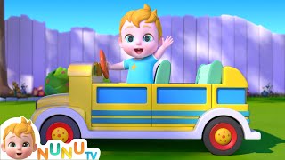 Wheels On The Bus | EP 074 | Nursery Rhymes & Kids Songs | NuNu Tv