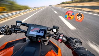 LOW POWER ನಲ್ಲೇ ಹಿಂಗೆ😱 ಇನ್ನ FULL POWER ಇಟ್ರೆ ಅಷ್ಟೆ ಕಥೆ!🙆🏻 WENT CRAZY RIDING THE SUPERDUKE🥴 1390 R