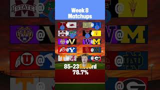 Week 8 Game Picks for College Football #cfb #collegefootball #atlassports #cfbchan