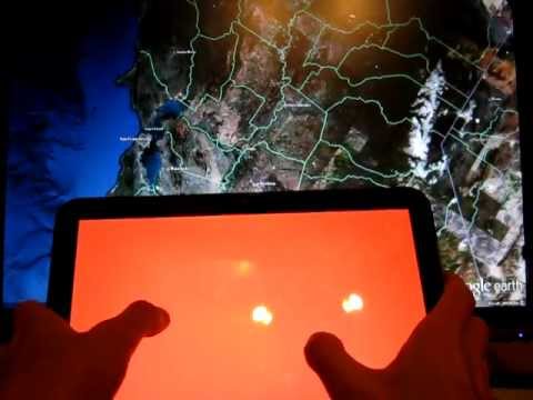 Control Google Earth with an Android tablet