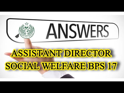 SPSC || Answer Key Assistant Director Social welfare department #spscexams