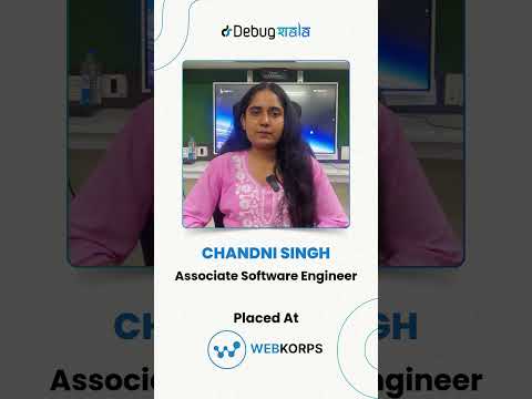 Another Fantastic Placement of Chandni Singh @Webkorps  #indore #placements #debugshala #growth