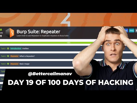 Burp Suite: Repeater - 1 | Day 19 of 100 Days of Hacking (From Beginner to Advanced) with Notes