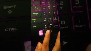 How to turn on keyboard lights | Aura RGB Asus Tuf Gaming Laptop