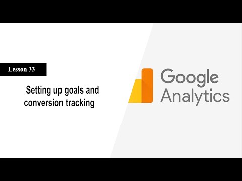 Setting up goals and conversion tracking