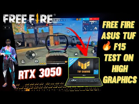 Free Fire 🔥 max ASUS TUF F15 i5 RTX3050 GAME TEST On High graphics ✅
