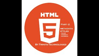 Part 2 HTML Tutorial | Meta data | CSS styles | Inline styles | Internal styles | External Styles