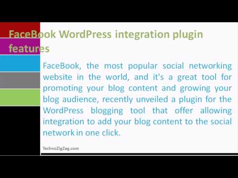 Facebook WordPress integration plugin features
