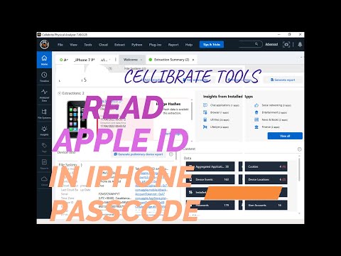 READ APPLE ID & PHONE NUMBER  IN LOCKED OR DISABLED IPHONE 5s To X USING UFED & PHYSICAL ANALYSER
