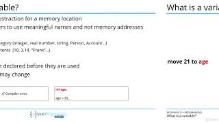 2  What is a variable