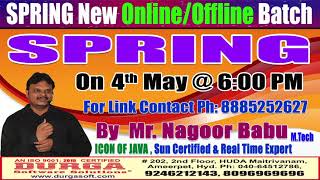 SPRING Online Training in DURGSOFT
