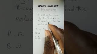 solution to WASSCE 2025 core math objectives question 48. #mathsimplified #maths #basicproblems
