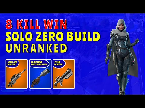 Fortnite Zero Build Solo Unranked Battle Royale Game Play Keyboard & Mouse PC