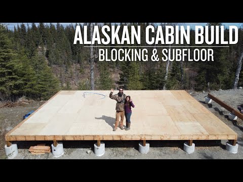Off Grid Cabin Build | Blocking and Subfloor
