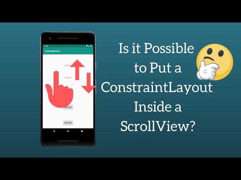 How to Make Android Constraintlayout Scrollable Using Android Scrollview