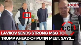 Russia's Lavrov Lands In Alaska, Sends Strong Message To Trump Before Putin Meet