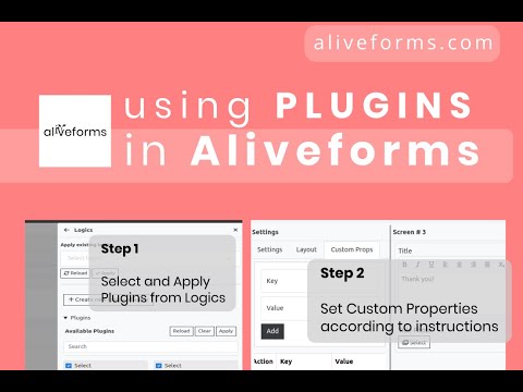 Aliveforms Update - No-Code Plugins