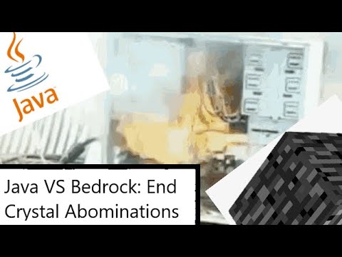 Java VS Bedrock: End Crystal Abominations