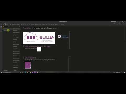 'One Note' - Tutorial