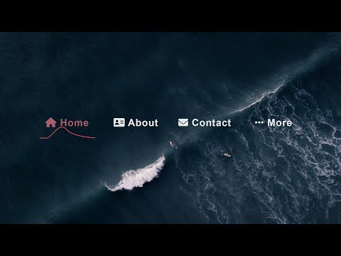 Fancy Menu with Smooth Line Pulse Animation Effect on Hover (HTML & CSS)