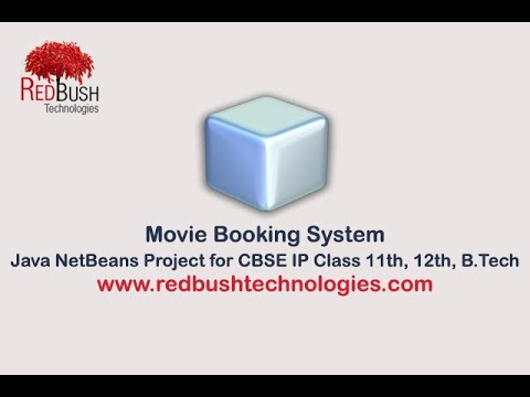 Netbeans Movie Booking System Project for CBSE IP Class 11th, 12th, B.Tech