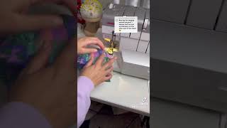 How to serge around corners #sewing #howtosew #sewingtips #learntosew