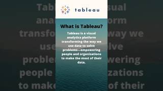 what is tableau |  visual analytics | data visualization tool #tableau #shorts #ytshorts
