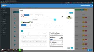 Settings Page Part 2 - Menu | GoPrep | Meal Prep Software