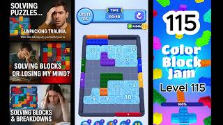 Color Block Jam Level 115 – Solving Puzzle Problems, Ignoring Real Ones