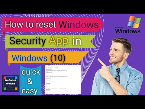 How to reset windows security app || windows securiity app reset