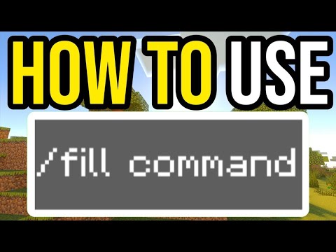 How to use "/fill command" in Minecraft|Turtorial|