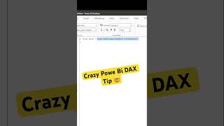 Learn how to comment out  your DAX quickly #dataanalyst #powerbitips #datavisualization