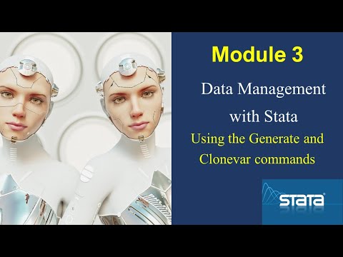 How to use generate and clonevar commands in #Stata