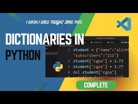 Python Dictionaries Explained (Complete)