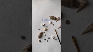A little piece of the ocean's magic🐚#diy #diycrafts #shorts #shortvideo #seashellart #painting #art