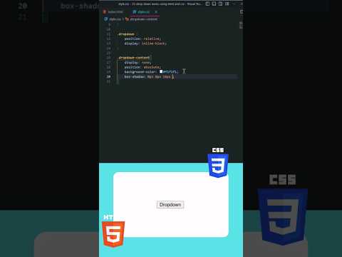 Create an Exciting Dropdown Menu with Just CSS - Part 1